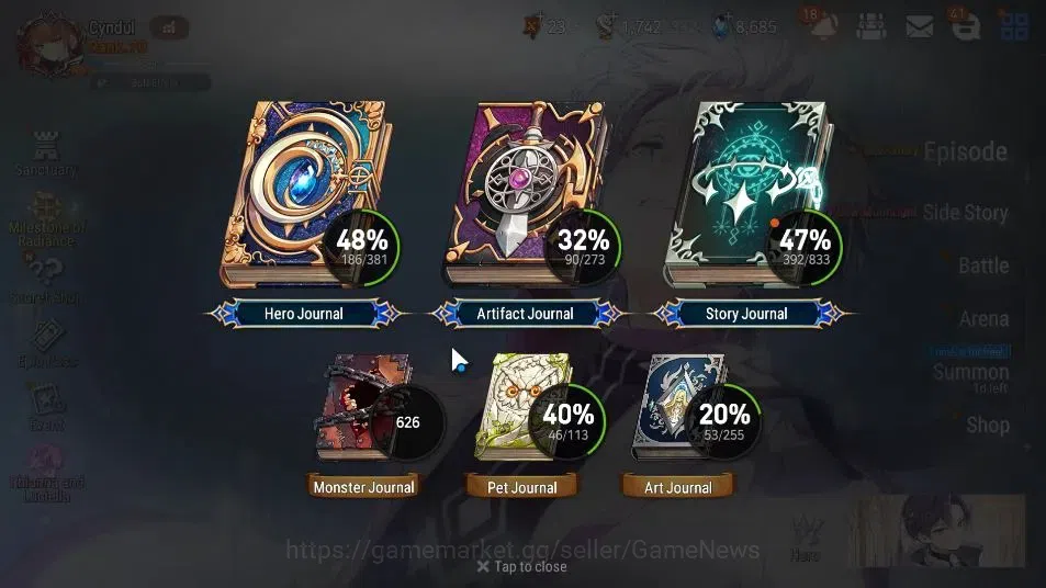 Epic Seven Accounts GLOBAL UnVerif|15 ML(RnL,GenRas,WOTM Tenebria,ZIO, image 3