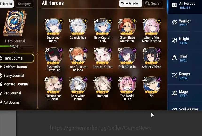 Epic Seven Accounts GLOBAL UnVerif|15 ML(RnL,GenRas,WOTM Tenebria,ZIO, image 6