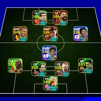 eFootball Accounts High-End eFootball Dream Team | 3229 Collective Strength | 106 Rated Players | Epic Squad | Safe Account