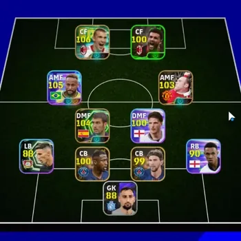 eFootball Accounts Legends & Iconic Players Android|3 Epic Andriy Shevchenko,Pep Guardiola,Wayne Rooney|5 Show Time Neymar