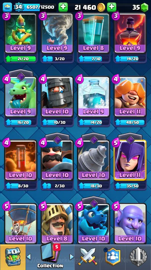 Clash Royale Accounts Lv 34|Trophy 6158|KTL 12|Limited Skin|Card 116| 2  image 10