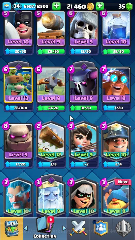 Clash Royale Accounts Lv 34|Trophy 6158|KTL 12|Limited Skin|Card 116| 2  image 11
