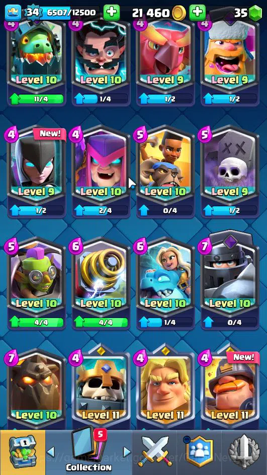 Clash Royale Accounts Lv 34|Trophy 6158|KTL 12|Limited Skin|Card 116| 2  image 12