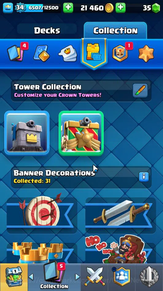 Clash Royale Accounts Lv 34|Trophy 6158|KTL 12|Limited Skin|Card 116| 2  image 17