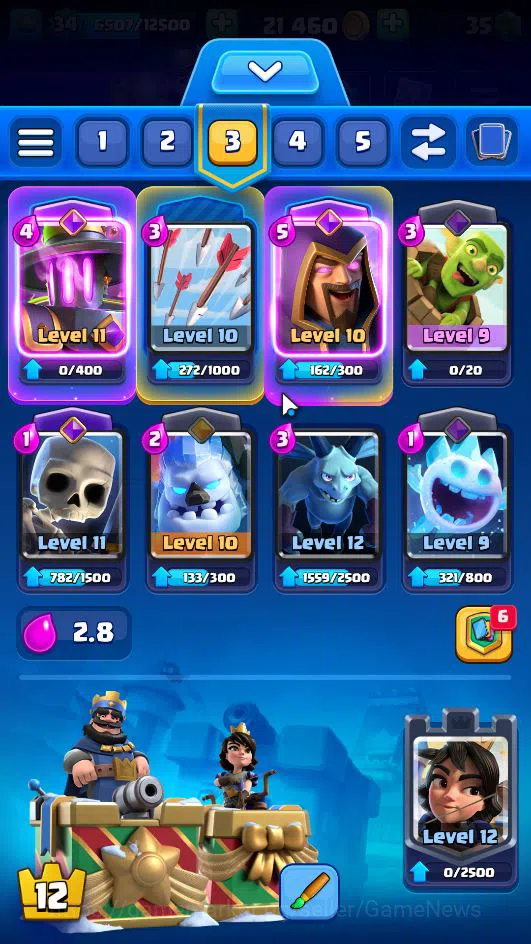 Clash Royale Accounts Lv 34|Trophy 6158|KTL 12|Limited Skin|Card 116| 2  image 3