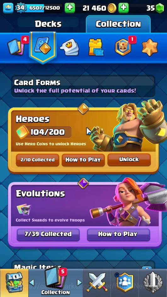 Clash Royale Accounts Lv 34|Trophy 6158|KTL 12|Limited Skin|Card 116| 2  image 5