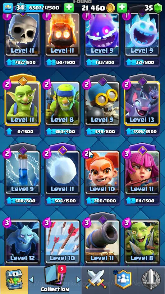 Clash Royale Accounts Lv 34|Trophy 6158|KTL 12|Limited Skin|Card 116| 2  image 6