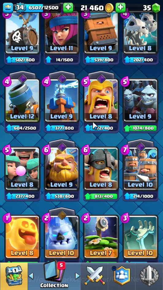 Clash Royale Accounts Lv 34|Trophy 6158|KTL 12|Limited Skin|Card 116| 2  image 7