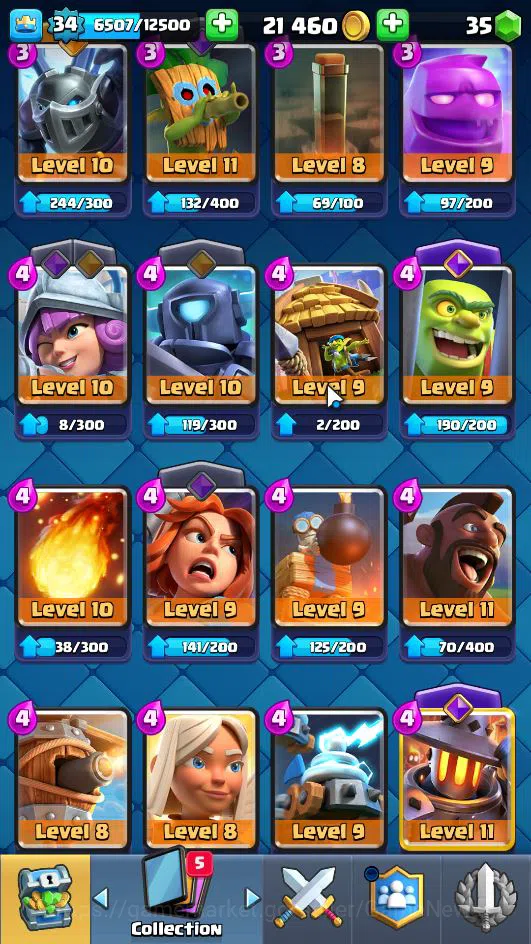 Clash Royale Accounts Lv 34|Trophy 6158|KTL 12|Limited Skin|Card 116| 2  image 8