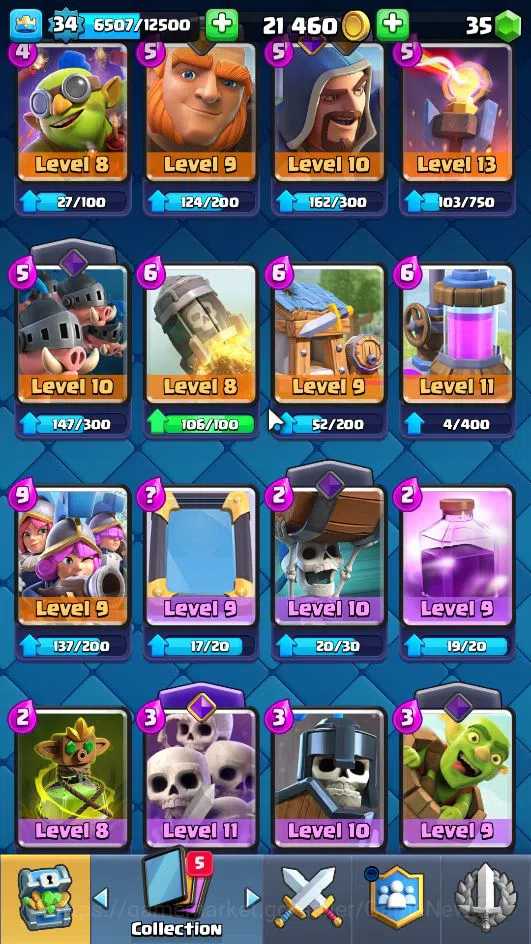 Clash Royale Accounts Lv 34|Trophy 6158|KTL 12|Limited Skin|Card 116| 2  image 9
