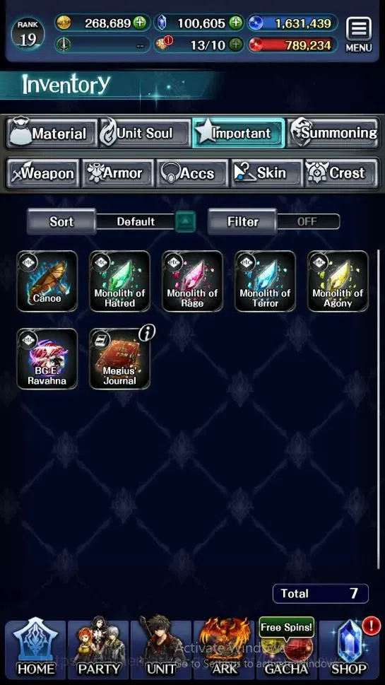 Last Cloudia Accounts Endgame GLOBAL|Rank 19|100k Crystal|Collab BraveFrontier (G Tilith,FG Vargas)+Top Tier(Goddess 11