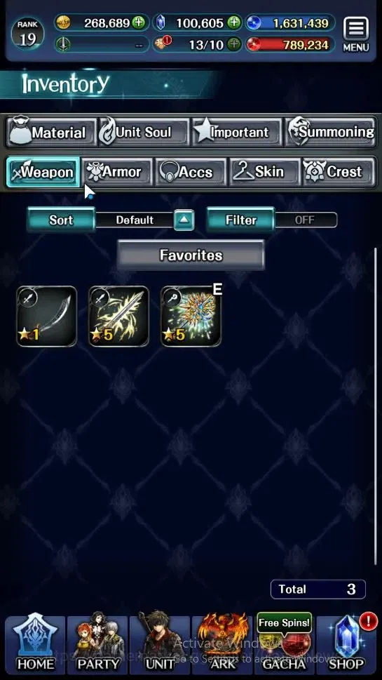 Last Cloudia Accounts Endgame GLOBAL|Rank 19|100k Crystal|Collab BraveFrontier (G Tilith,FG Vargas)+Top Tier(Goddess 13
