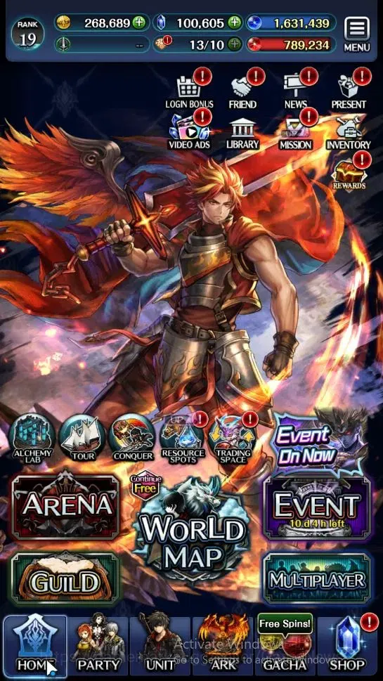 Last Cloudia Accounts Endgame GLOBAL|Rank 19|100k Crystal|Collab BraveFrontier (G Tilith,FG Vargas)+Top Tier(Goddess 6