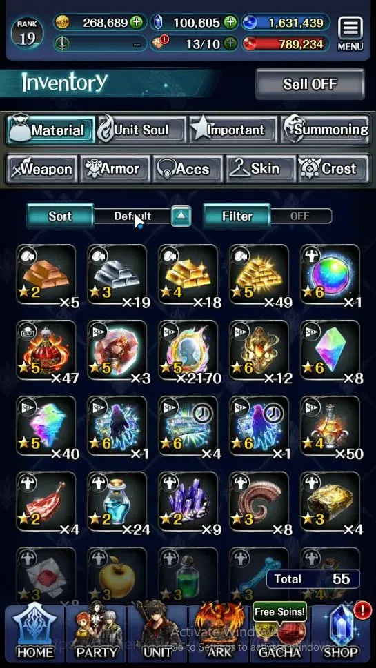 Last Cloudia Accounts Endgame GLOBAL|Rank 19|100k Crystal|Collab BraveFrontier (G Tilith,FG Vargas)+Top Tier(Goddess 9