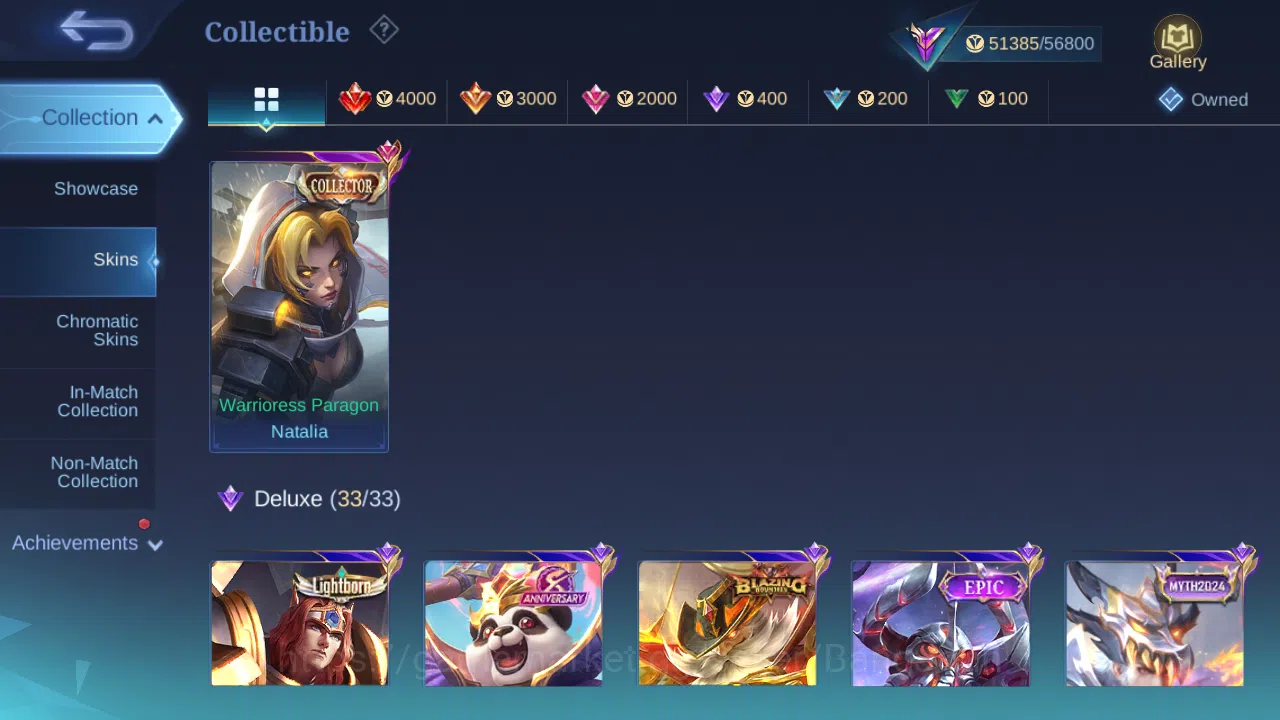 Mobile Legends: Bang Bang Accounts Others Hero 131 | Skin 249 | GLORY | Stun Chou | KOF Karina | Convenant Benedetta 4
