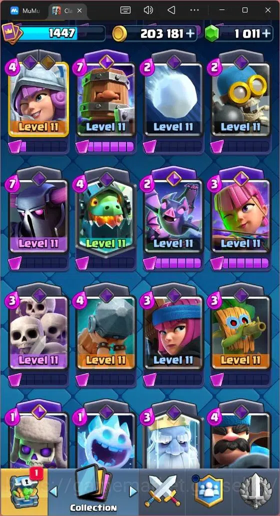 Clash Royale Accounts High-End Global |CL 1447|KTL 14|Trophy 8500| 8 Champ| 2 Hero| 13 Evo|Arena 22|1011 Gems| 203k Gold 10