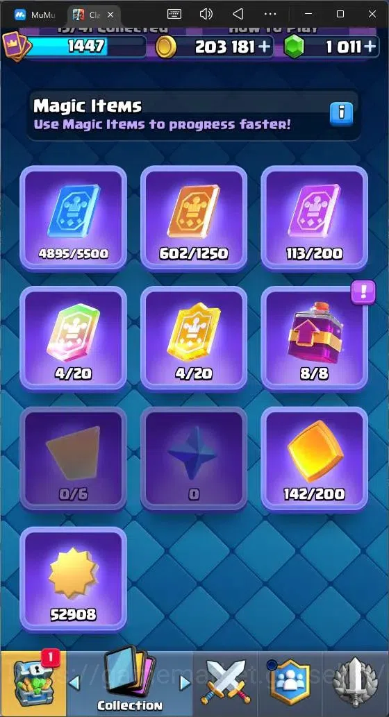 Clash Royale Accounts High-End Global |CL 1447|KTL 14|Trophy 8500| 8 Champ| 2 Hero| 13 Evo|Arena 22|1011 Gems| 203k Gold 15