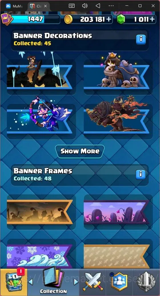 Clash Royale Accounts High-End Global |CL 1447|KTL 14|Trophy 8500| 8 Champ| 2 Hero| 13 Evo|Arena 22|1011 Gems| 203k Gold 18