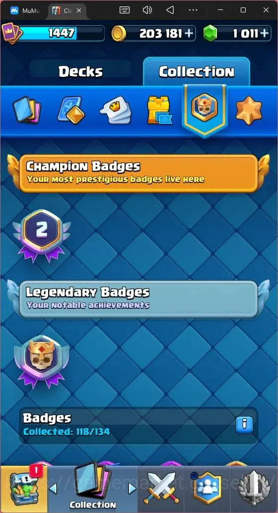 Clash Royale Accounts High-End Global |CL 1447|KTL 14|Trophy 8500| 8 Champ| 2 Hero| 13 Evo|Arena 22|1011 Gems| 203k Gold 19