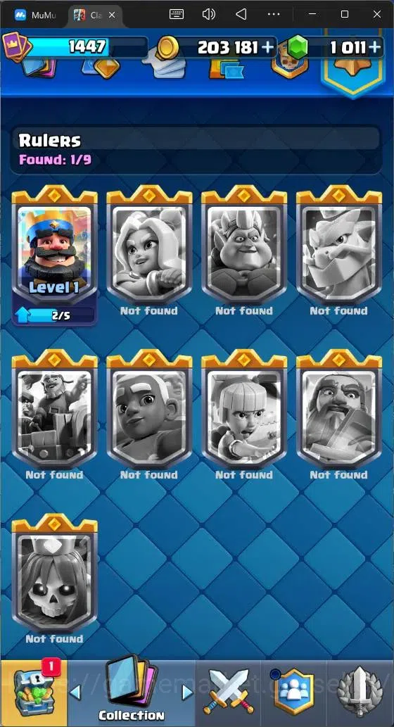 Clash Royale Accounts High-End Global |CL 1447|KTL 14|Trophy 8500| 8 Champ| 2 Hero| 13 Evo|Arena 22|1011 Gems| 203k Gold 20