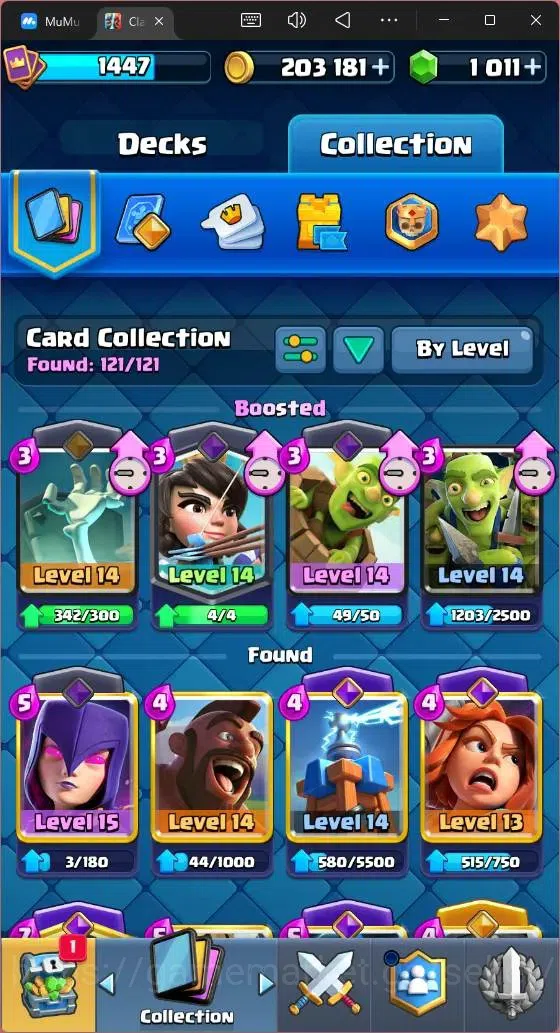 Clash Royale Accounts High-End Global |CL 1447|KTL 14|Trophy 8500| 8 Champ| 2 Hero| 13 Evo|Arena 22|1011 Gems| 203k Gold 8