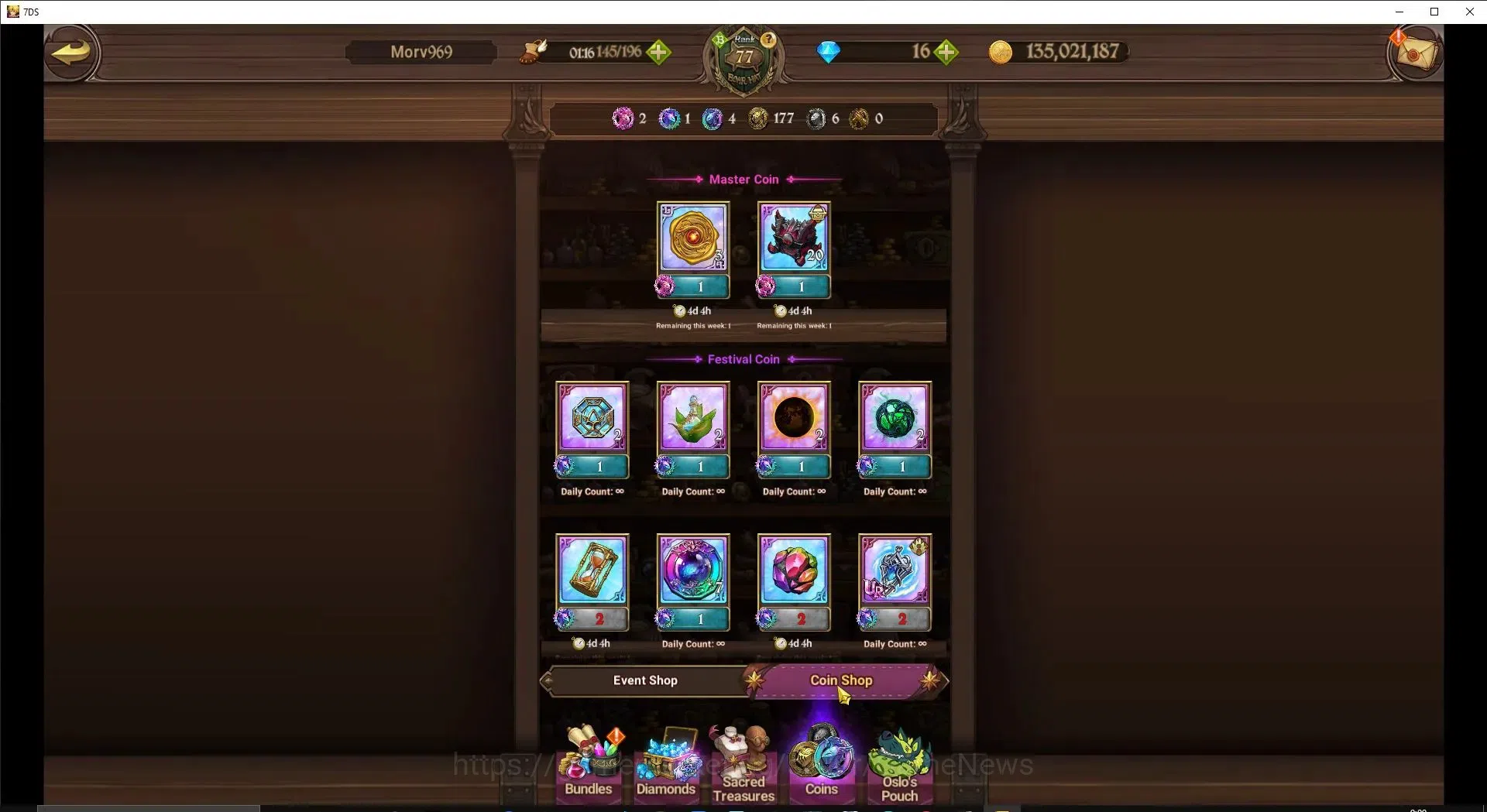 The Seven Deadly Sins: Grand Cross Accounts Global|4,1M CC|30 LS|4 LR+9 UR+Collab FF&ReZero|NM image 16