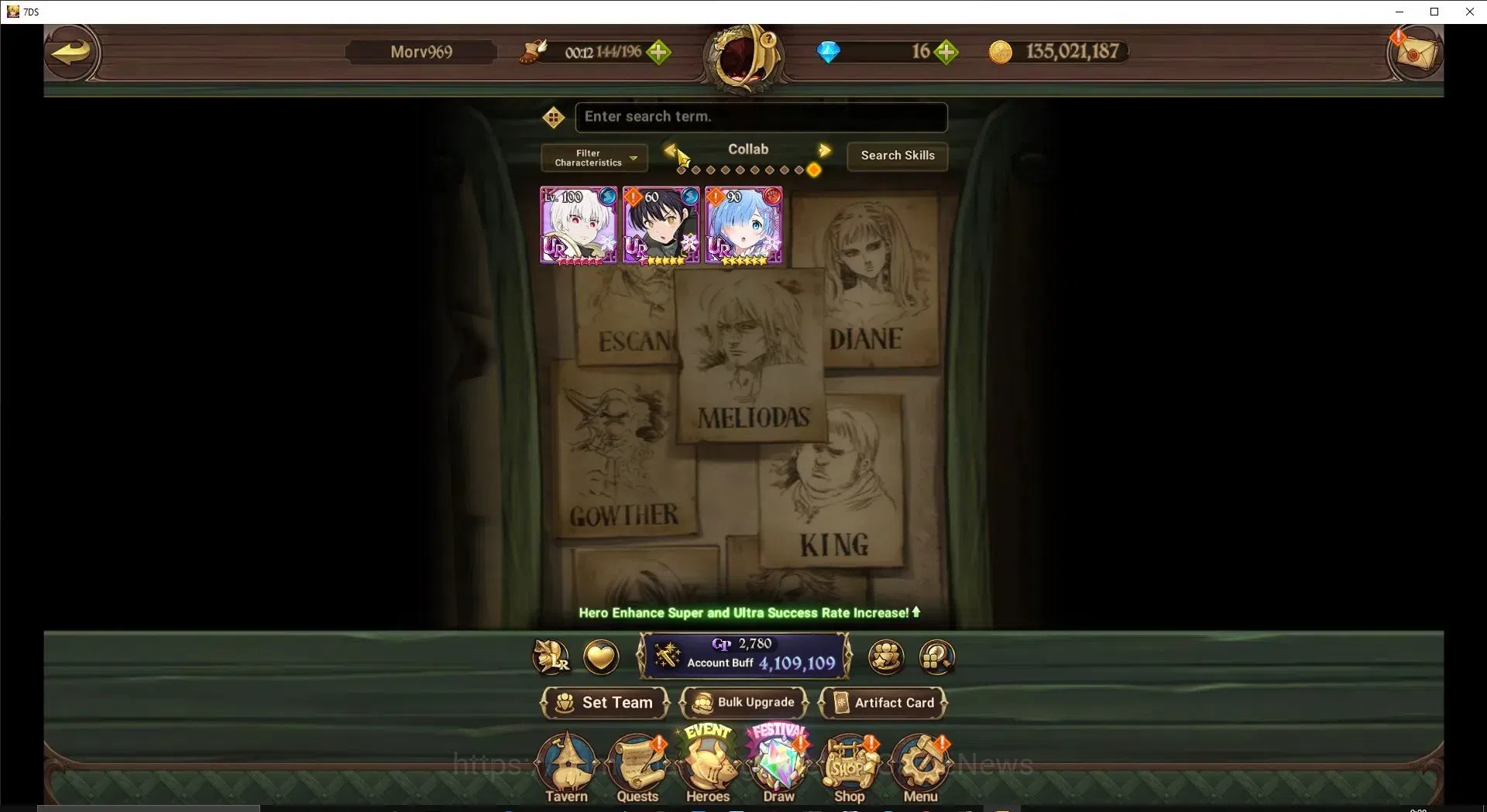 The Seven Deadly Sins: Grand Cross Accounts Global|4,1M CC|30 LS|4 LR+9 UR+Collab FF&ReZero|NM image 4
