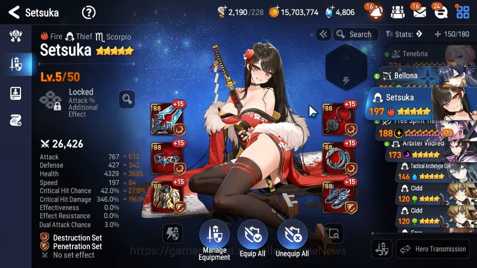 Epic Seven Accounts GLOBAL UNVERIF|4 ML(SB Aramintha,SOT Snow,BM Haste image 4