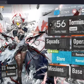 Arknights Accounts High-End Global|Lv. 51|3 Limited(Wang,Yu E1,Wis'adel E2)|9x6* Logos, Pramanix the Prerita, Thorns