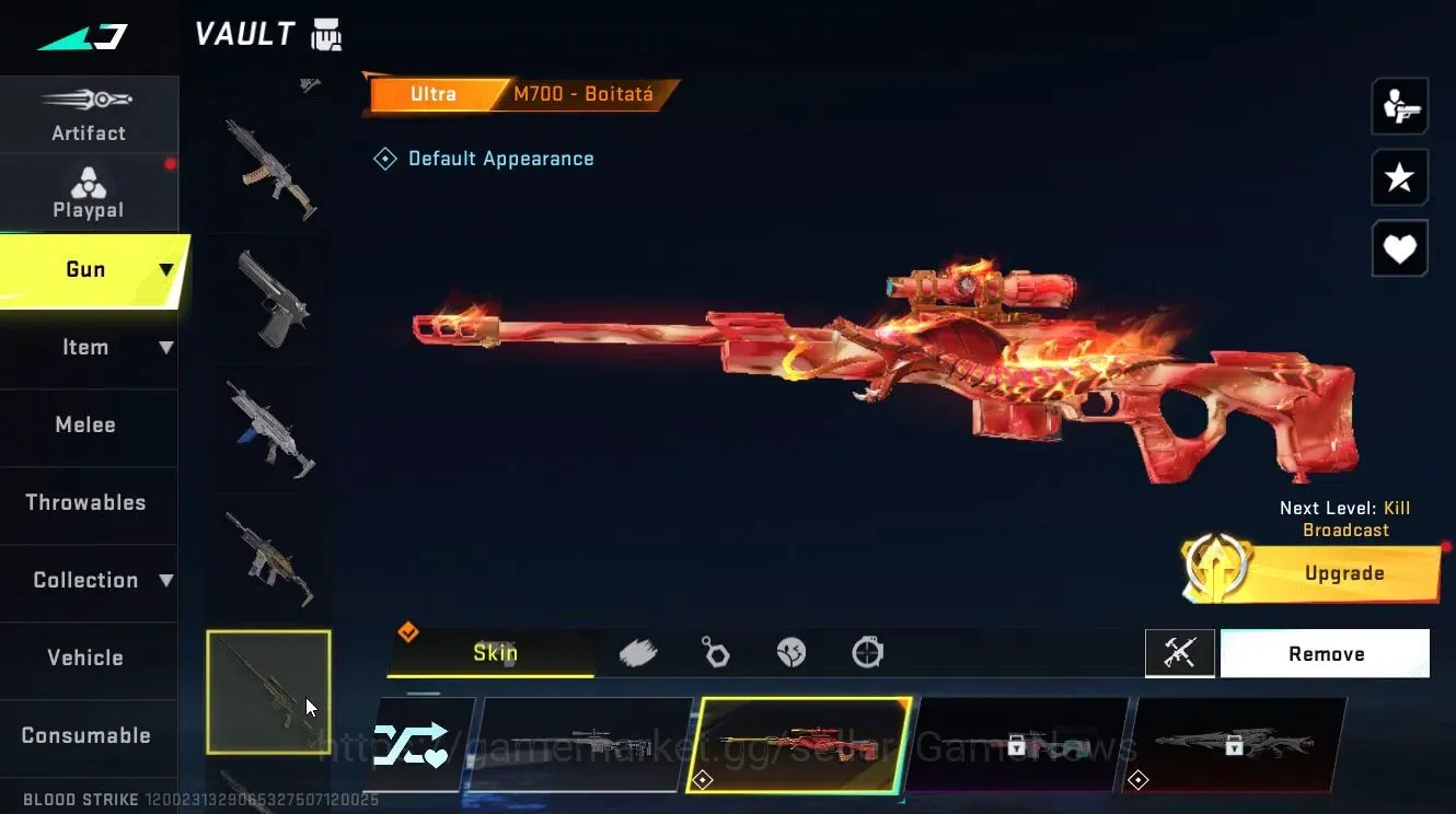 Blood Strike Accounts Collab Skin ASIA|ETERNAL DEagle-Scorpius Lv2|Collab TR [JACK,FN2000]+Enzo [KRAKEN]|ULTRA 13