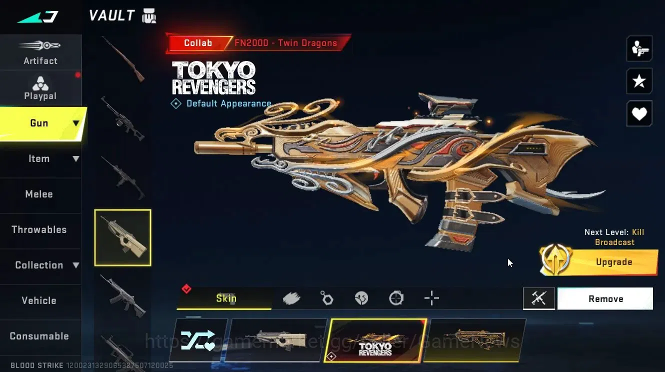 Blood Strike Accounts Collab Skin ASIA|ETERNAL DEagle-Scorpius Lv2|Collab TR [JACK,FN2000]+Enzo [KRAKEN]|ULTRA 15