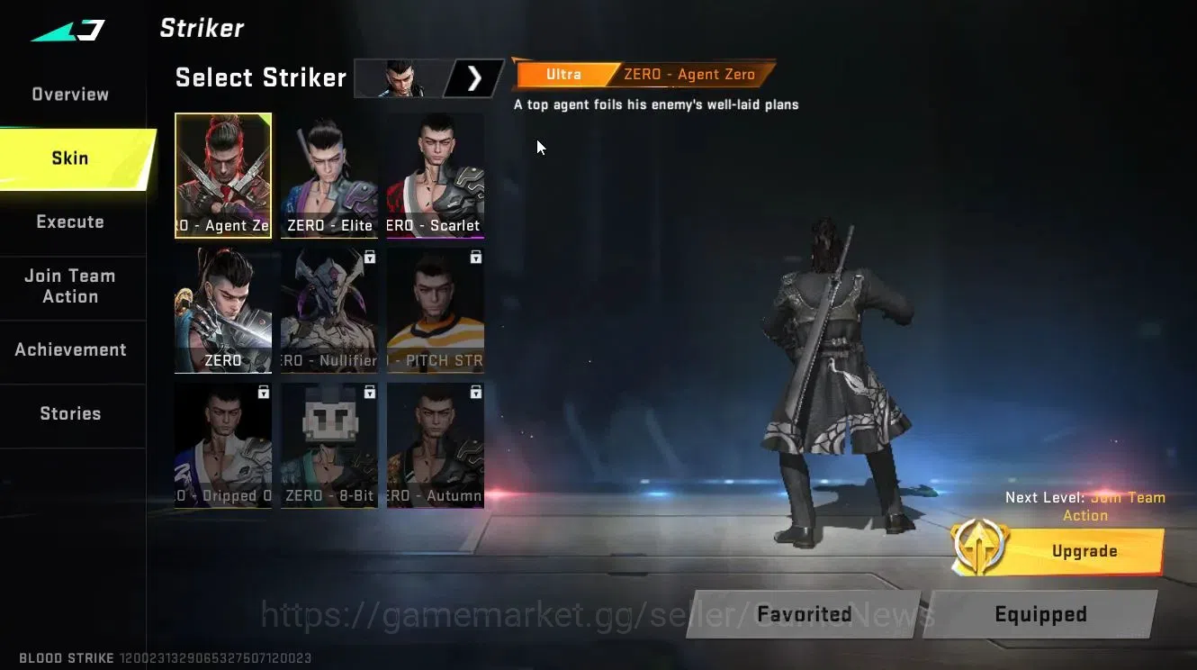 Blood Strike Accounts Collab Skin ASIA|ETERNAL DEagle-Scorpius Lv2|Collab TR [JACK,FN2000]+Enzo [KRAKEN]|ULTRA 3