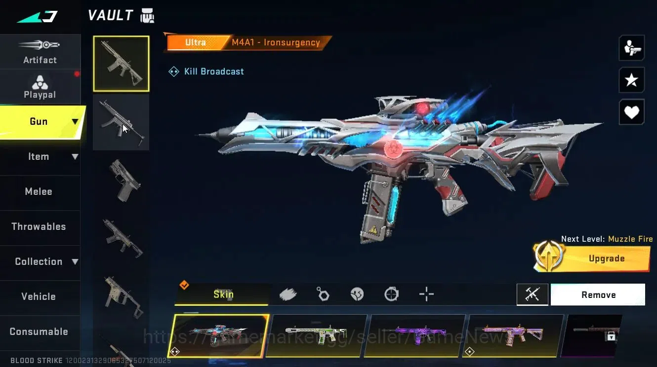 Blood Strike Accounts Collab Skin ASIA|ETERNAL DEagle-Scorpius Lv2|Collab TR [JACK,FN2000]+Enzo [KRAKEN]|ULTRA 8