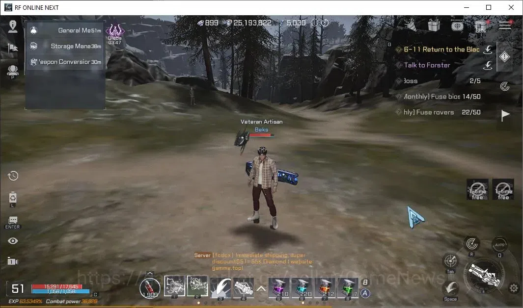 RF Online Next Accounts Asia Anka 2 | Demolisher Lvl 51 | DM 899 + 36k CP image 2
