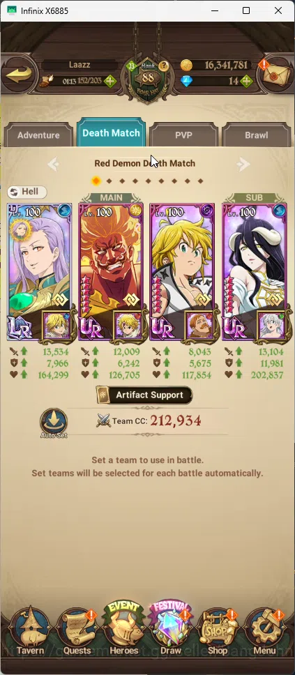 The Seven Deadly Sins: Grand Cross Accounts ASIA | 4M CC | 1 LR Ludociel | 6 UR DKM, Chaos Art image 9