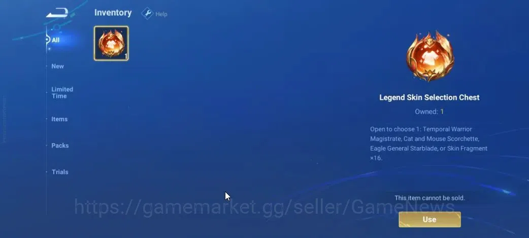 Honor of Kings Accounts Hero 7|Starter with Legend Skin Selection Chest(Di image 3