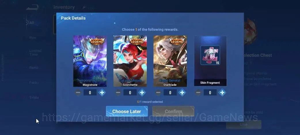 Honor of Kings Accounts Hero 7|Starter with Legend Skin Selection Chest(Di image 4