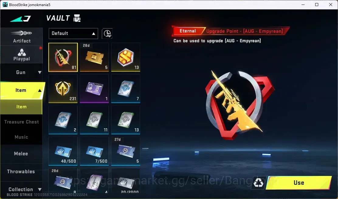 Blood Strike Accounts ASIA | 2 ETERNAL: Desert Eagle-Scorpius, AUG-Empyr image 5