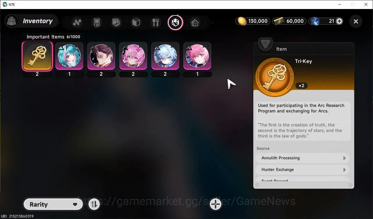 Neverness to Everness Accounts Global EU|HL 3|1 SSR Nanally +Sign + Skin & SSR Se image 9