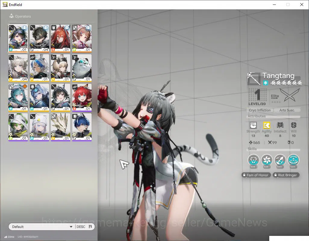 Arknights: Endfield Accounts ASIA|Fresh Starter(Lv2)|SSR 3(2Limit) [TangTang,Em image 2