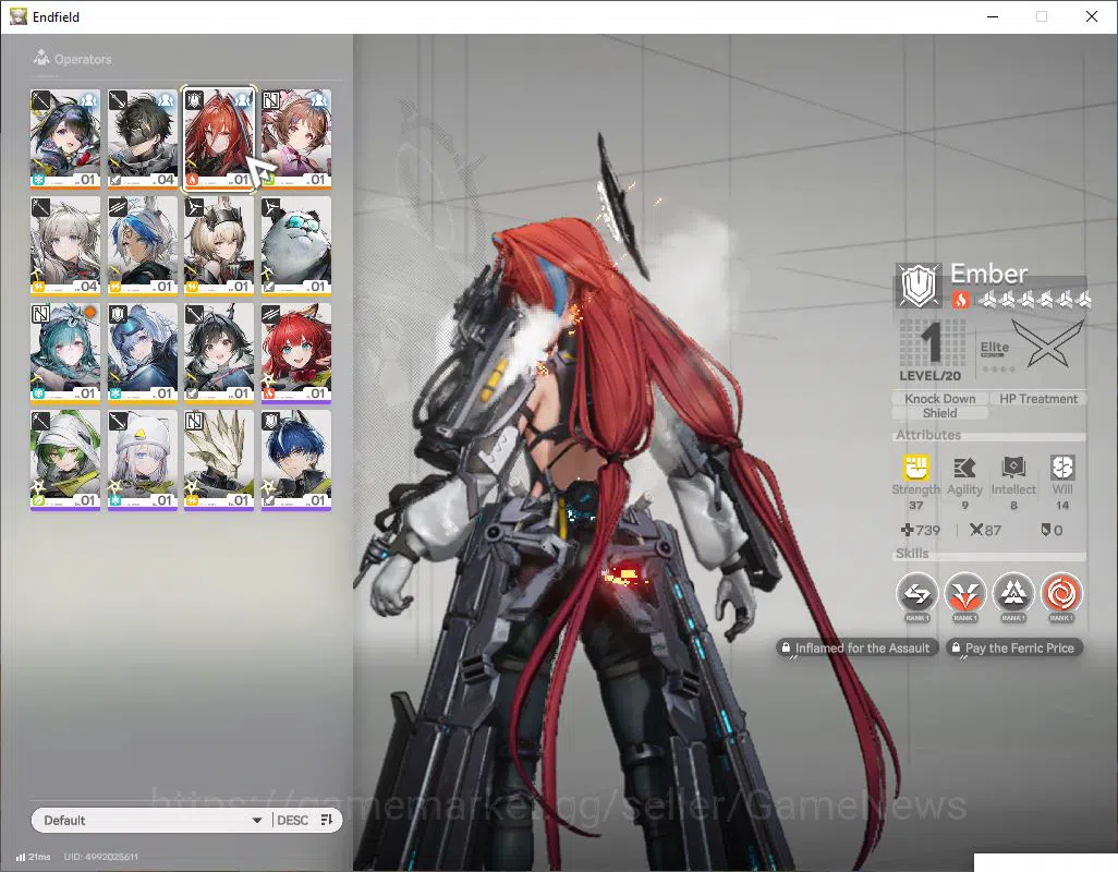 Arknights: Endfield Accounts ASIA|Fresh Starter(Lv2)|SSR 3(2Limit) [TangTang,Em image 3