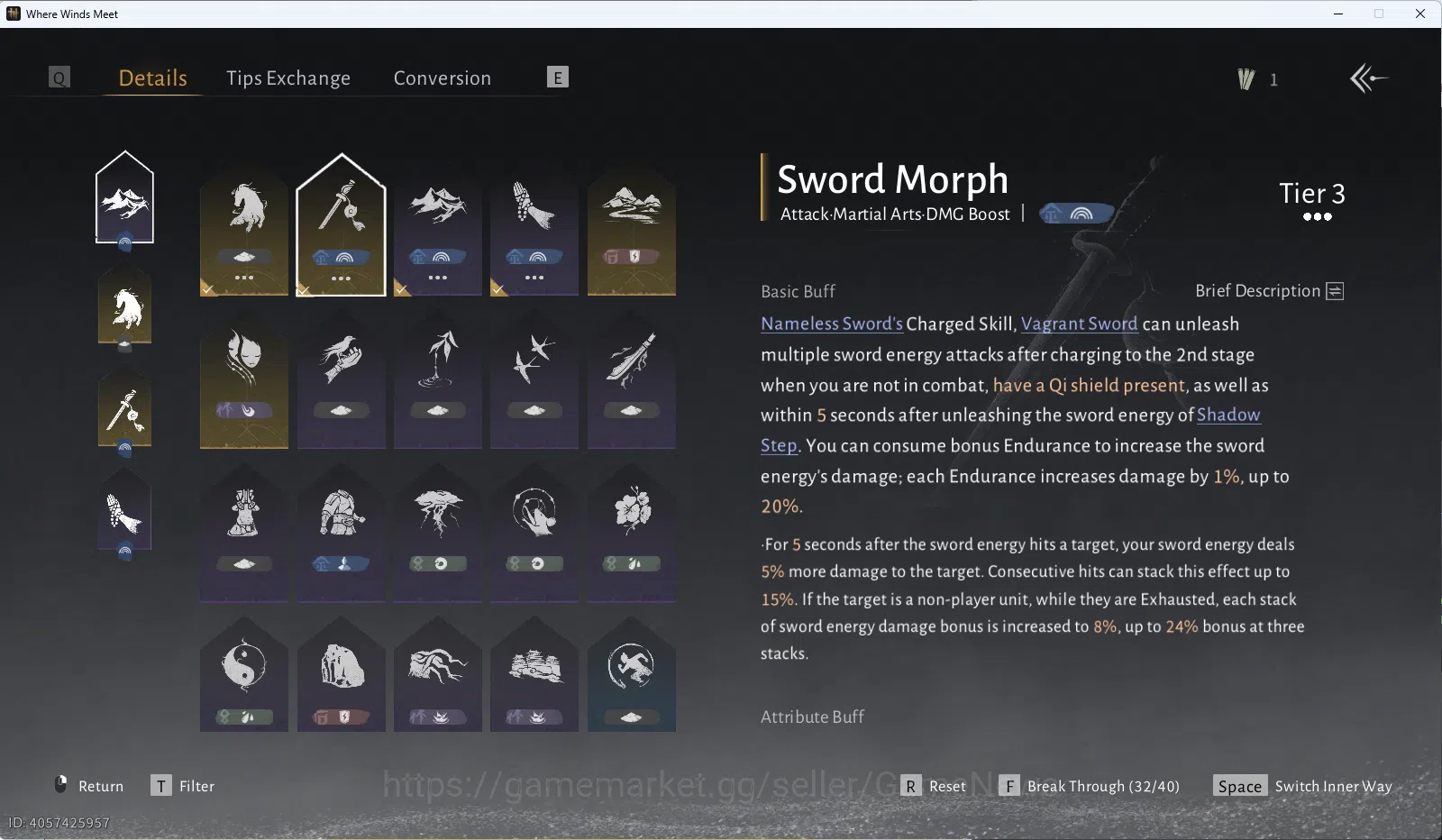 Where Winds Meet Accounts GLOBAL|Lv 85|GS 21k|Abyss Conq 5 - Swords of One|1 image 10