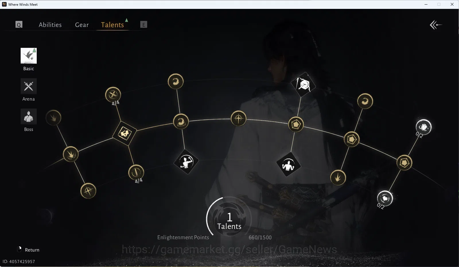 Where Winds Meet Accounts GLOBAL|Lv 85|GS 21k|Abyss Conq 5 - Swords of One|1 image 12