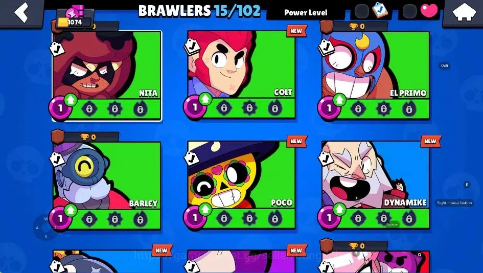 Brawl Stars Accounts Android|1074 Tropy|15 Brawlers-1 MaxHypercharge [B image 5
