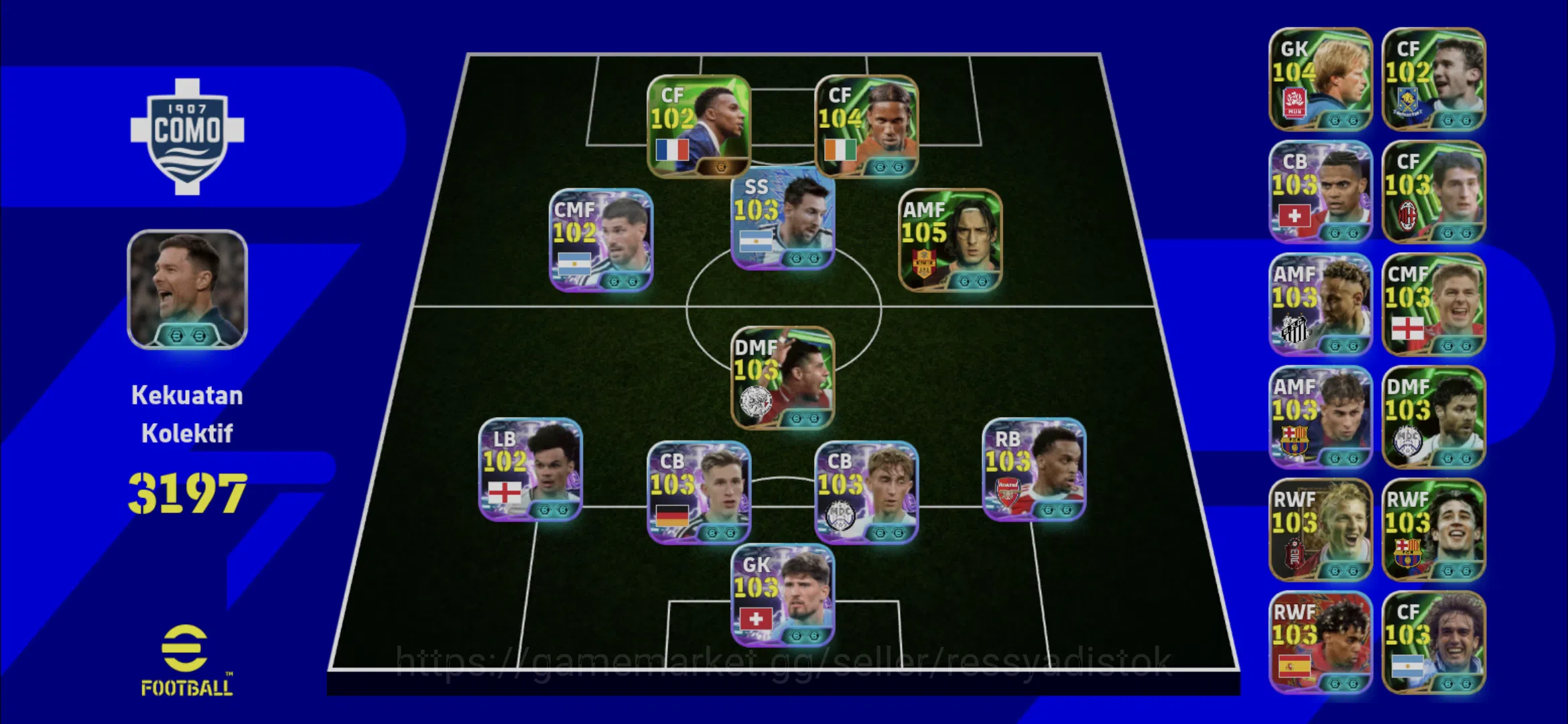eFootball Accounts Legends & Iconic Players EFOOTBALL 2026 | EPIC TOTTI,F RIJKARD,J TIMBER,ANDRY SEVCHENKO,MBAPE 1