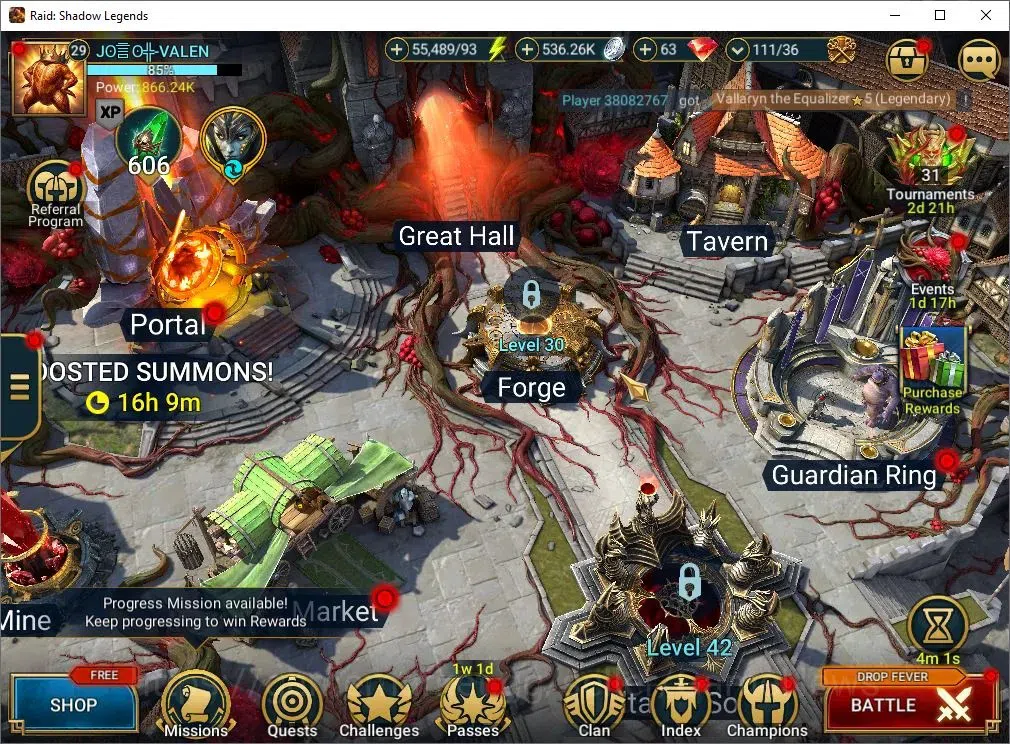 Raid: Shadow Legends Accounts Mid-Game Lv 29|866K Power|20 1
