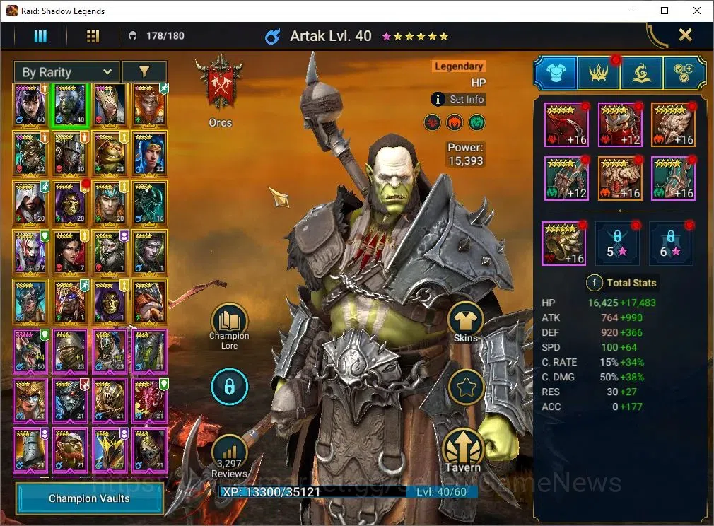 Raid: Shadow Legends Accounts Mid-Game Lv 29|866K Power|20 4