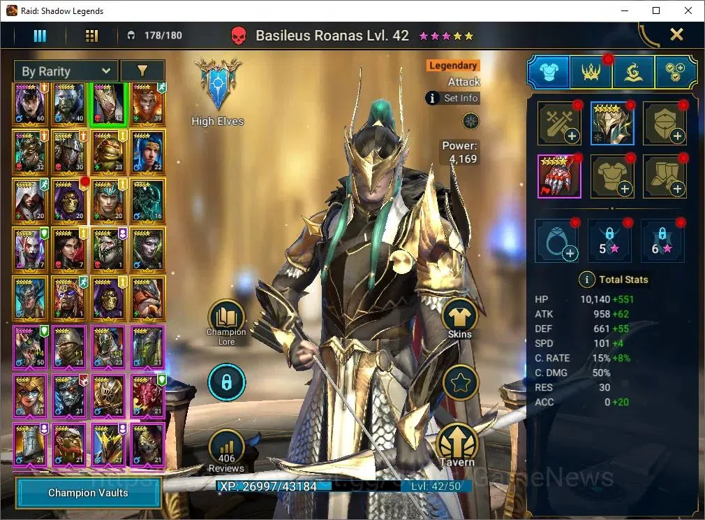 Raid: Shadow Legends Accounts Mid-Game Lv 29|866K Power|20 5