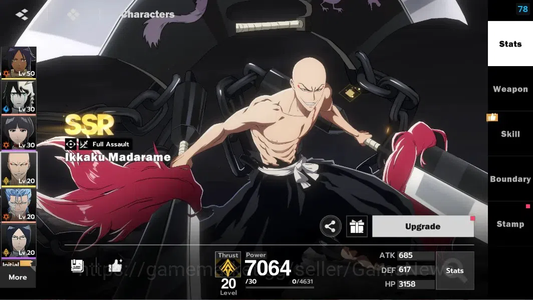 BLEACH: Soul Resonance Accounts NuverseSEA|LV 62|6 SSR [(SoiFonB1,Urahara,Ichigo)+ image 19