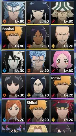 BLEACH: Soul Resonance Accounts NuverseSEA|LV 62|6 SSR [(SoiFonB1,Urahara,Ichigo)+ image 2